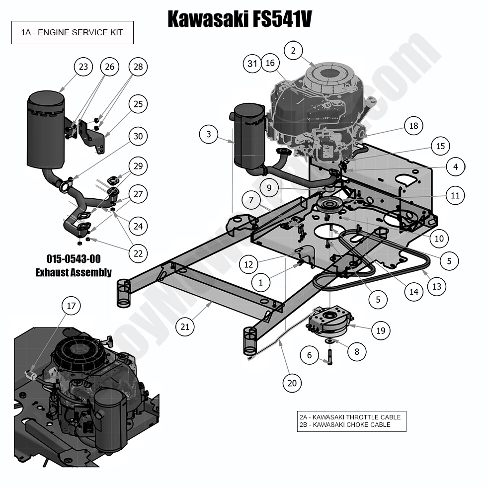 2018 Walk Behind - Engine - Kawasaki FS541